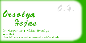 orsolya hejas business card
