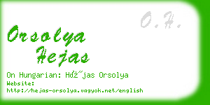 orsolya hejas business card